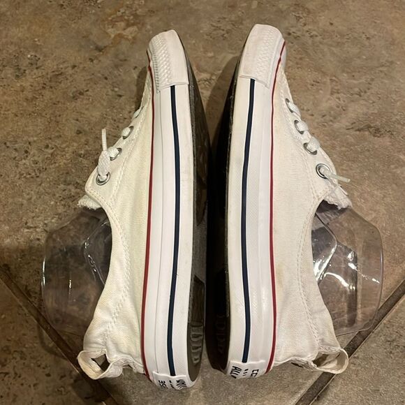 Converse Chuck Taylor All Star White Shorline Slip-onSneaker Shoes Womens Size 8 - Picture 8 of 12
